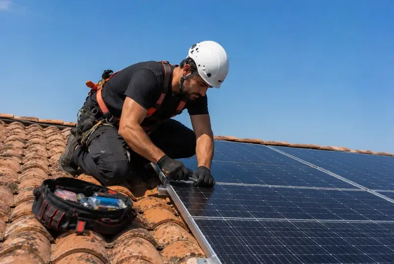 Maintenance et monitoring de panneaux solaires à Saint-Martin-de-Fressengeas